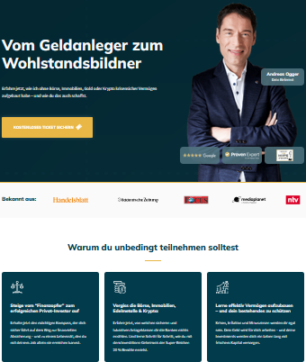 kostenfreies Wohlstandsbildner Webinar